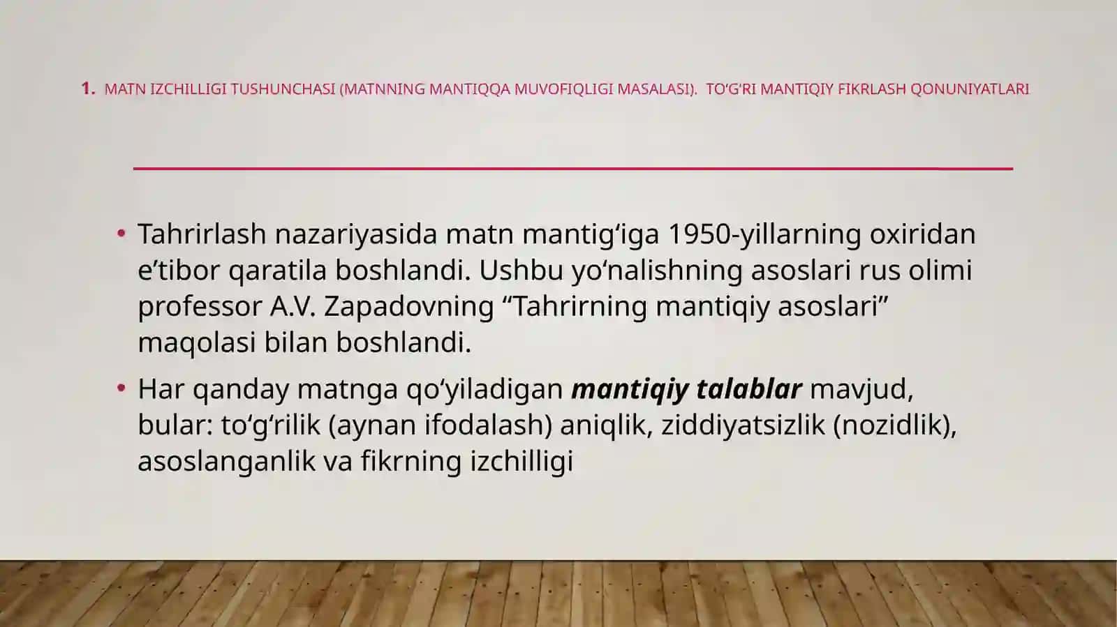 Matnni tahrirlashning mantiqiy asoslari 4