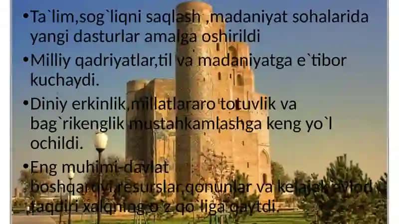 O`zbekiston va Jahon hamjamiyati 4