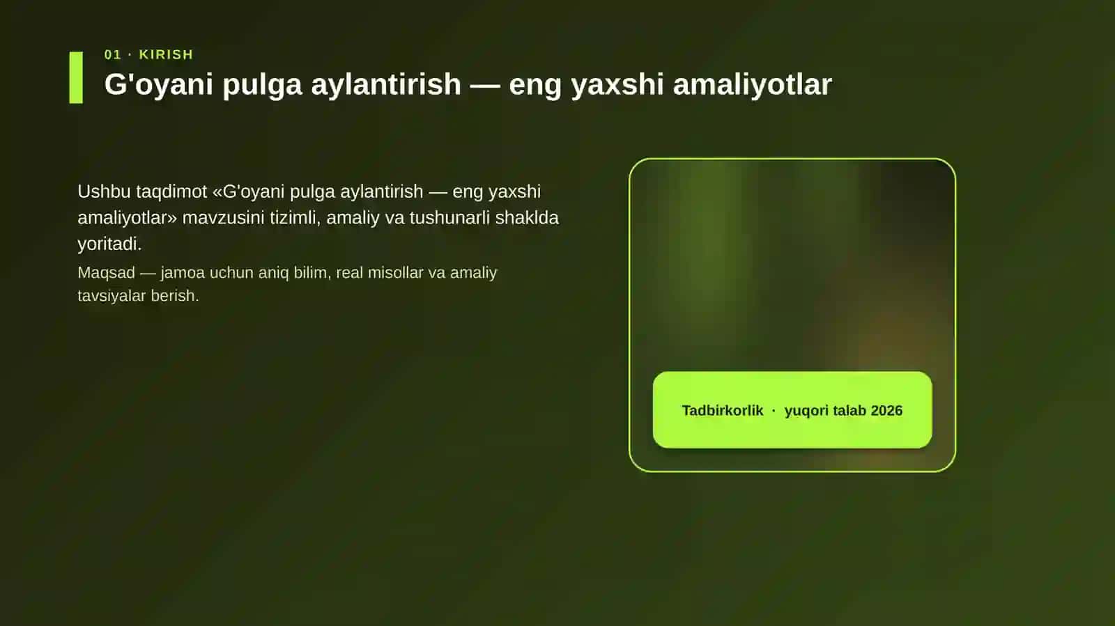 G'oyani pulga aylantirish — eng yaxshi amaliyotlar 4