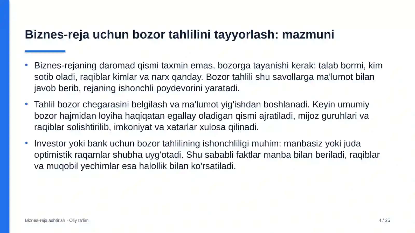 to'qimachilik korxonalarida biznes reja uchun bozor tahlilini tayyorlash 8765 4