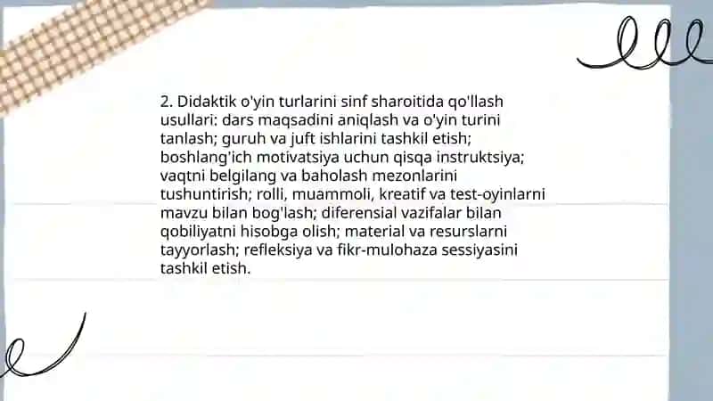 Adabiyot Darslarida Didaktik O'yinlardan Foydalanish 4
