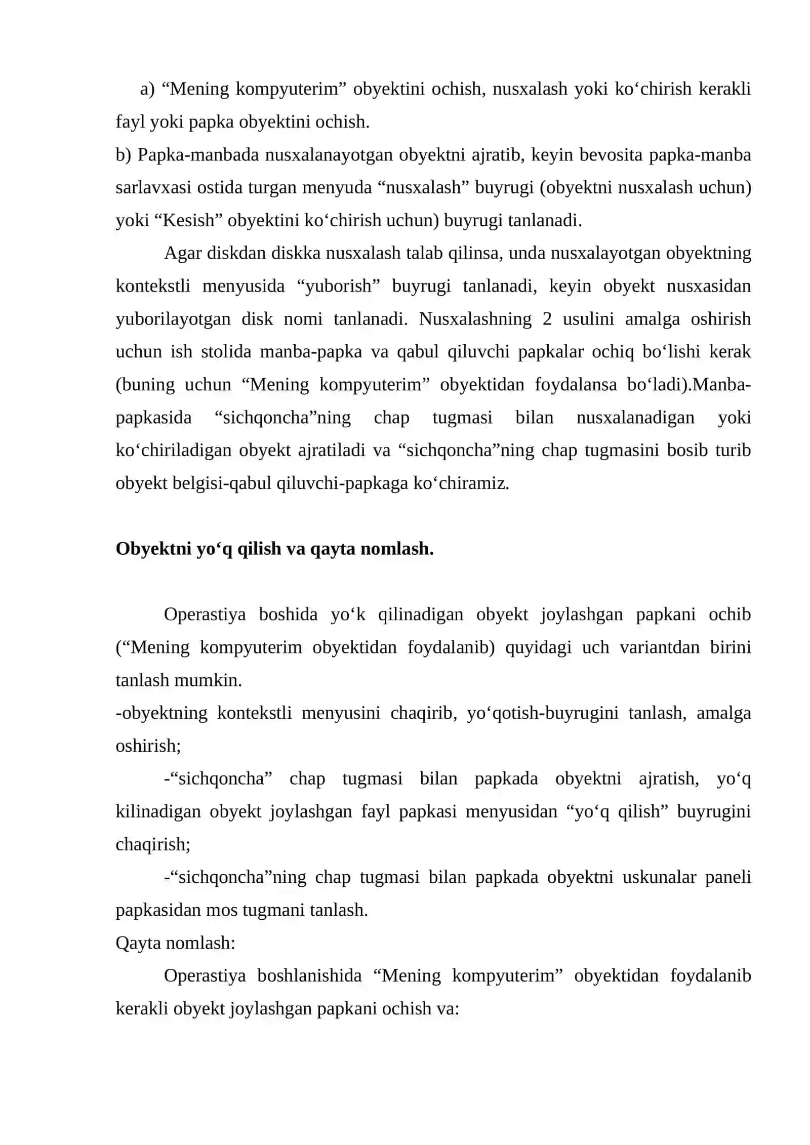 Windows operatsion sistemasining imkoniyatlari 4