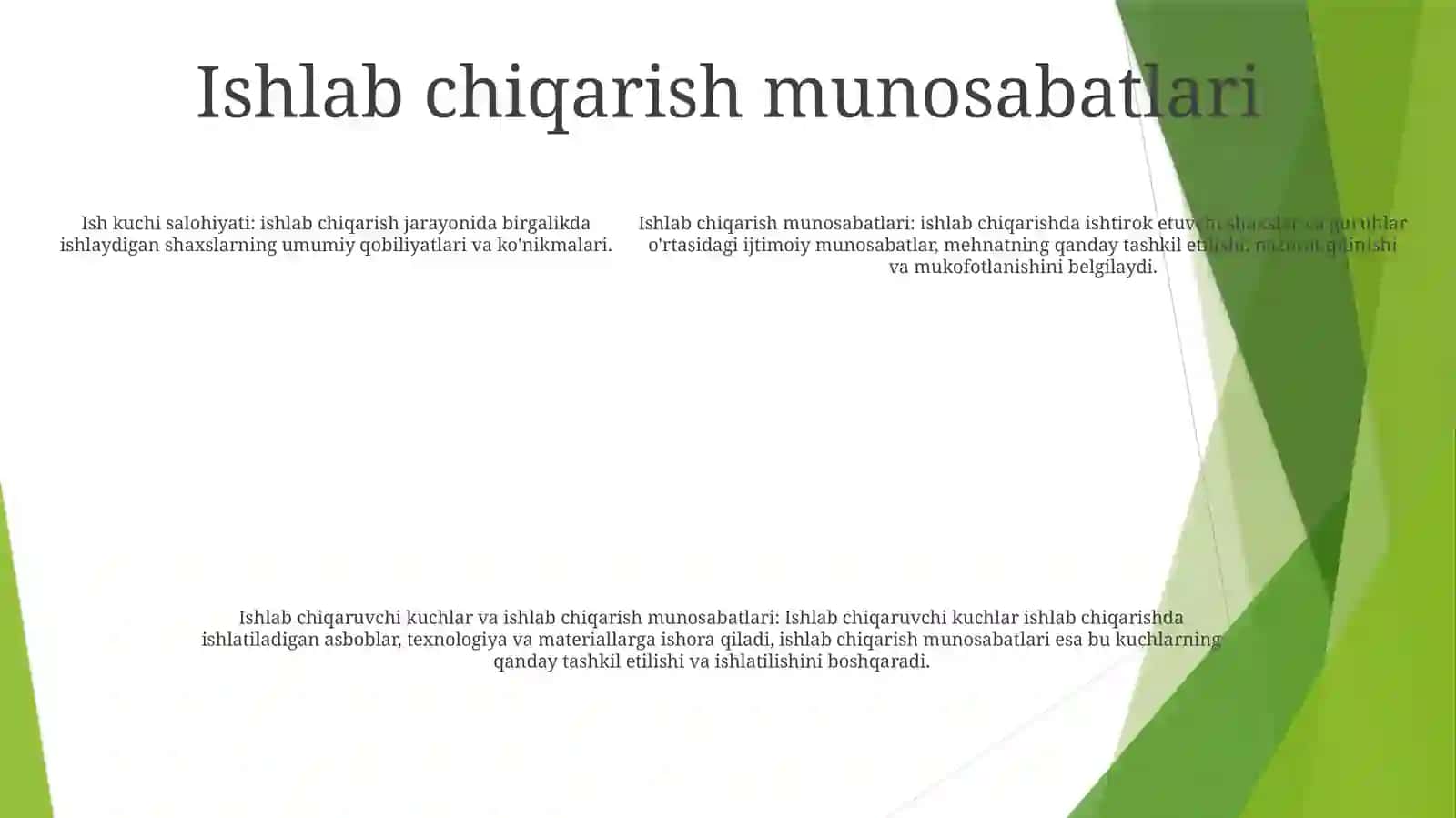 Ishlab Chiqaruvchi Kuchlar Va Ishlab Chiqarish Munosabatlari UlarOrtasidagiMunosabat 4