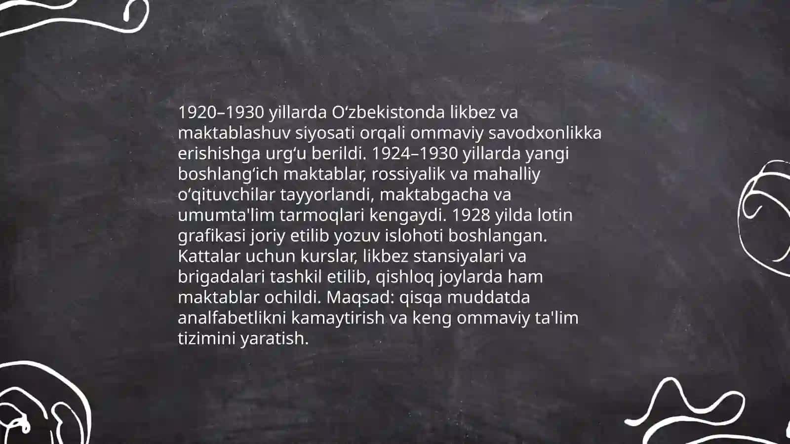 Ózbekistonda 1917-1990 yillarda talim tizimi va pedagogika 4