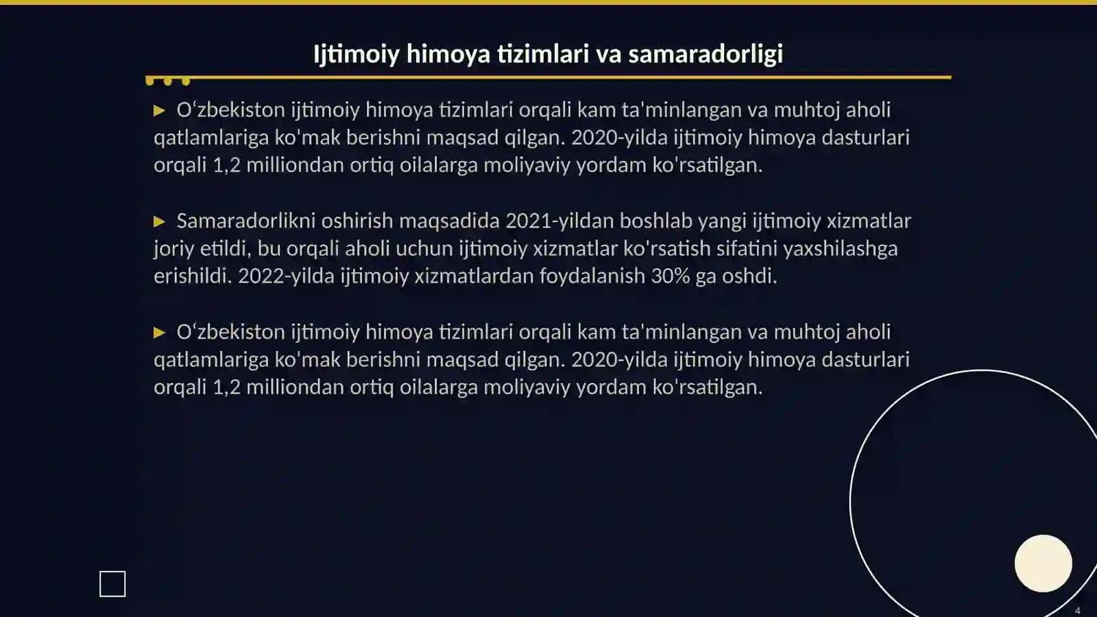 Ijtimoiy Islohotlar Tarixi 4