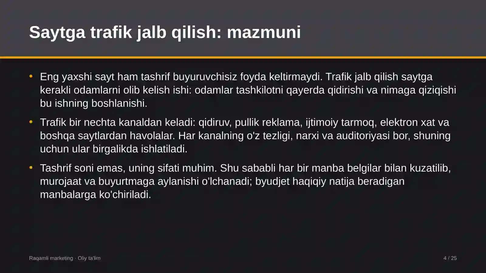 onlayn ta'lim platformalarida saytga trafik jalb qilish 7332 4