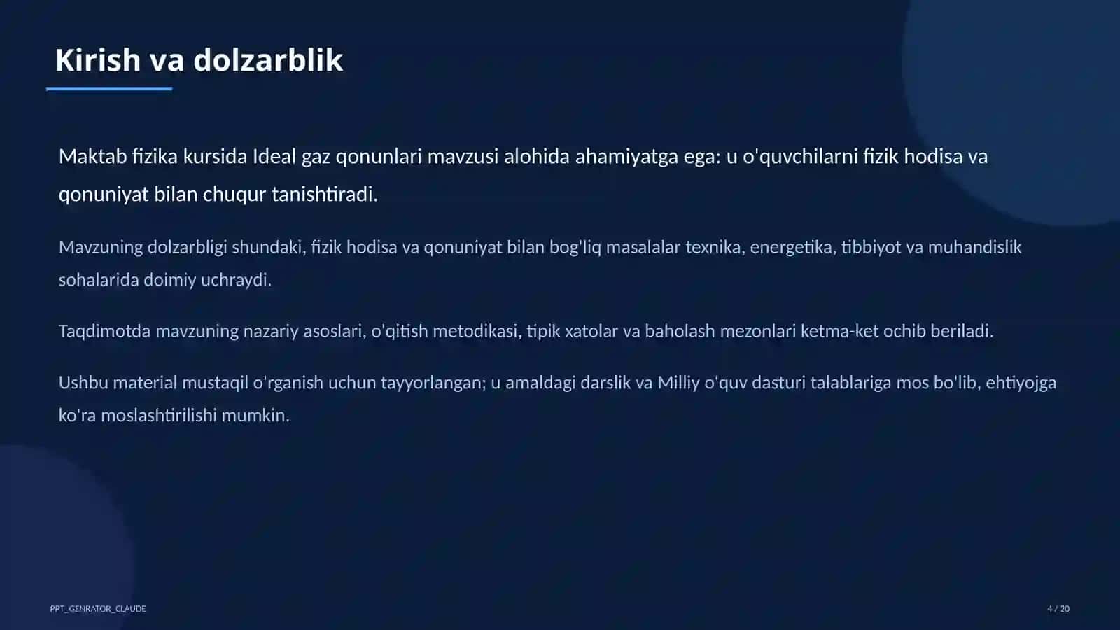 Ideal gaz qonunlari (10-sinf) 4