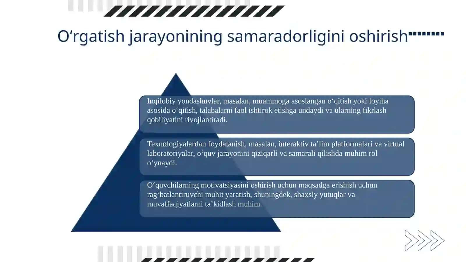 Saf mashgʻlarini oʻrgatishni takomillashtirish 4