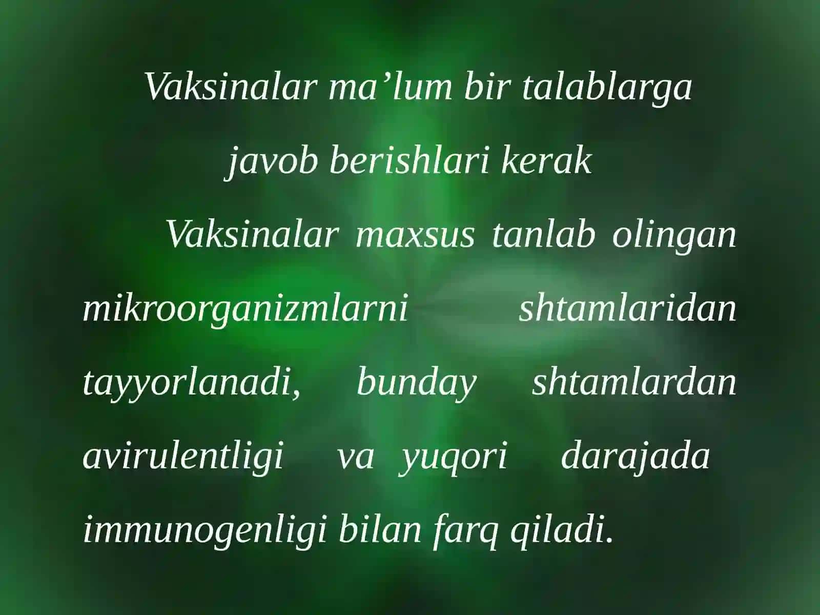 Vaksinalar va zardoblar 4