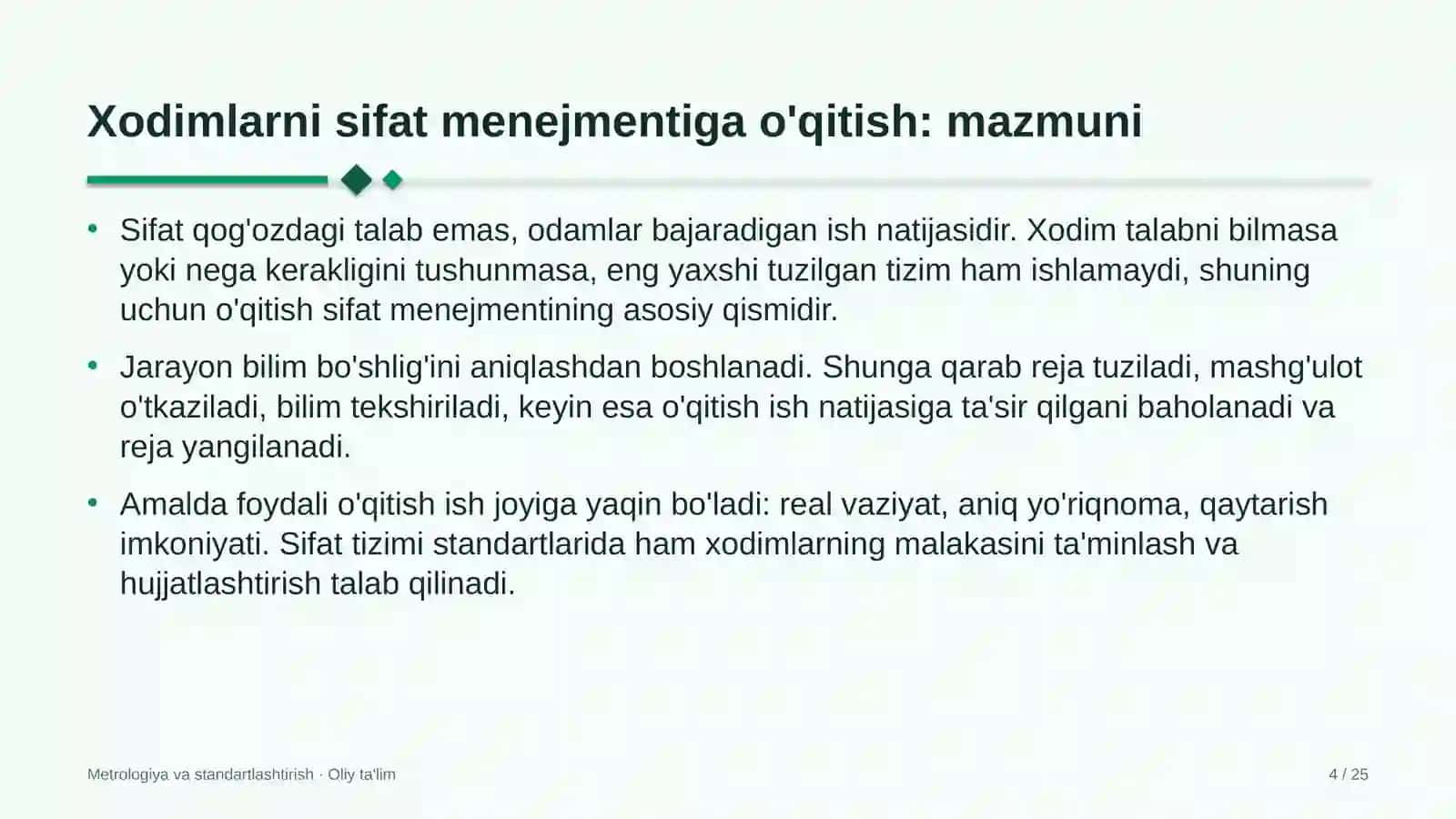 Metrologiya va Standartlashtirish 4