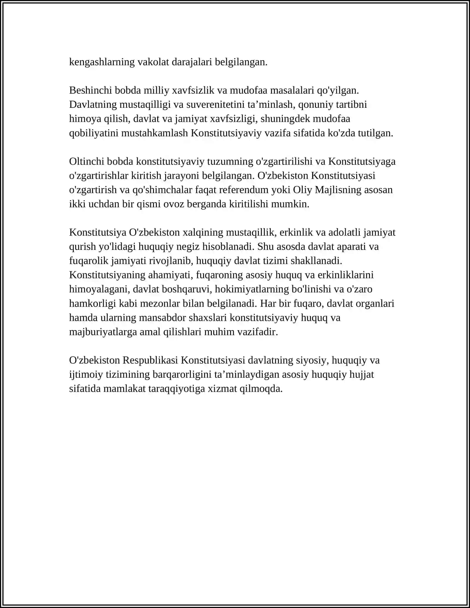 KONSTITUTSIYA 4