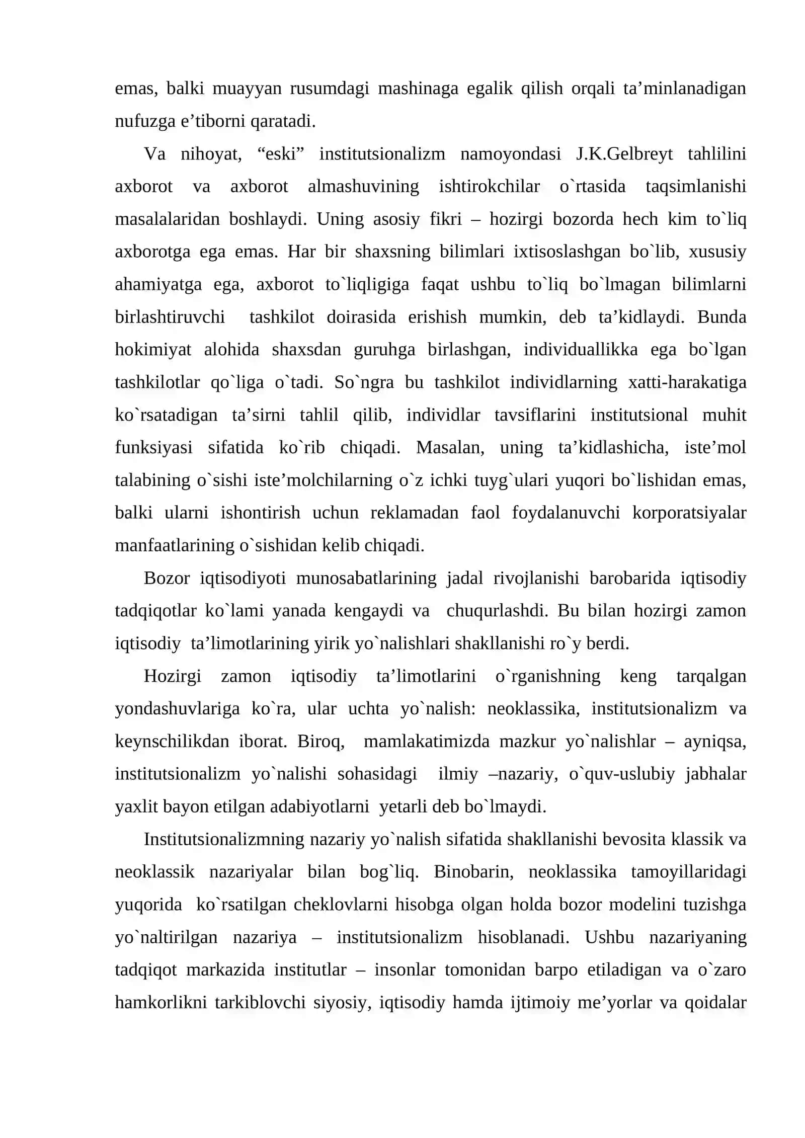 Institutsional nazariyaning paydo boʻlishi va rivojlanish bosqichlari 4