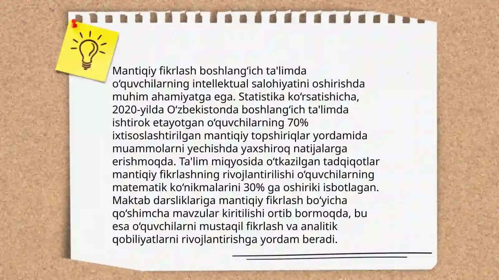 O‘quvchilarda mantiqiy fikrlashni shakllantirishda boshlang‘ich ta'lim fanlari integratsiyasidan foydalanish 4