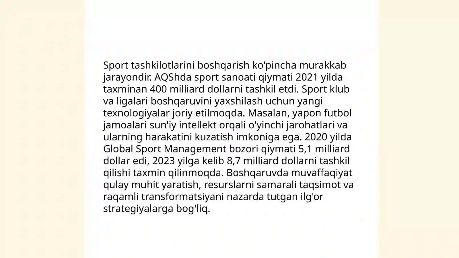 Sport menijmentida hodimlarning kasbiy faolyati 4