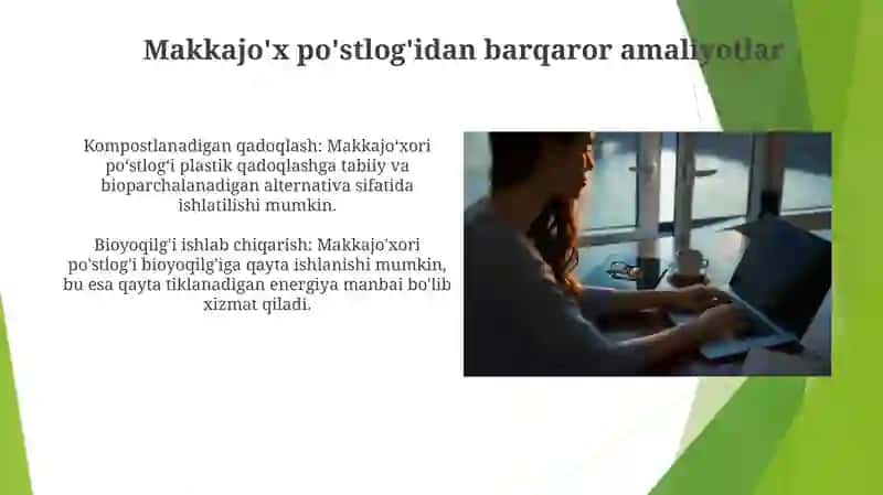 Makkajo'x po'sti to'qish uchun hunarmandchilik 4