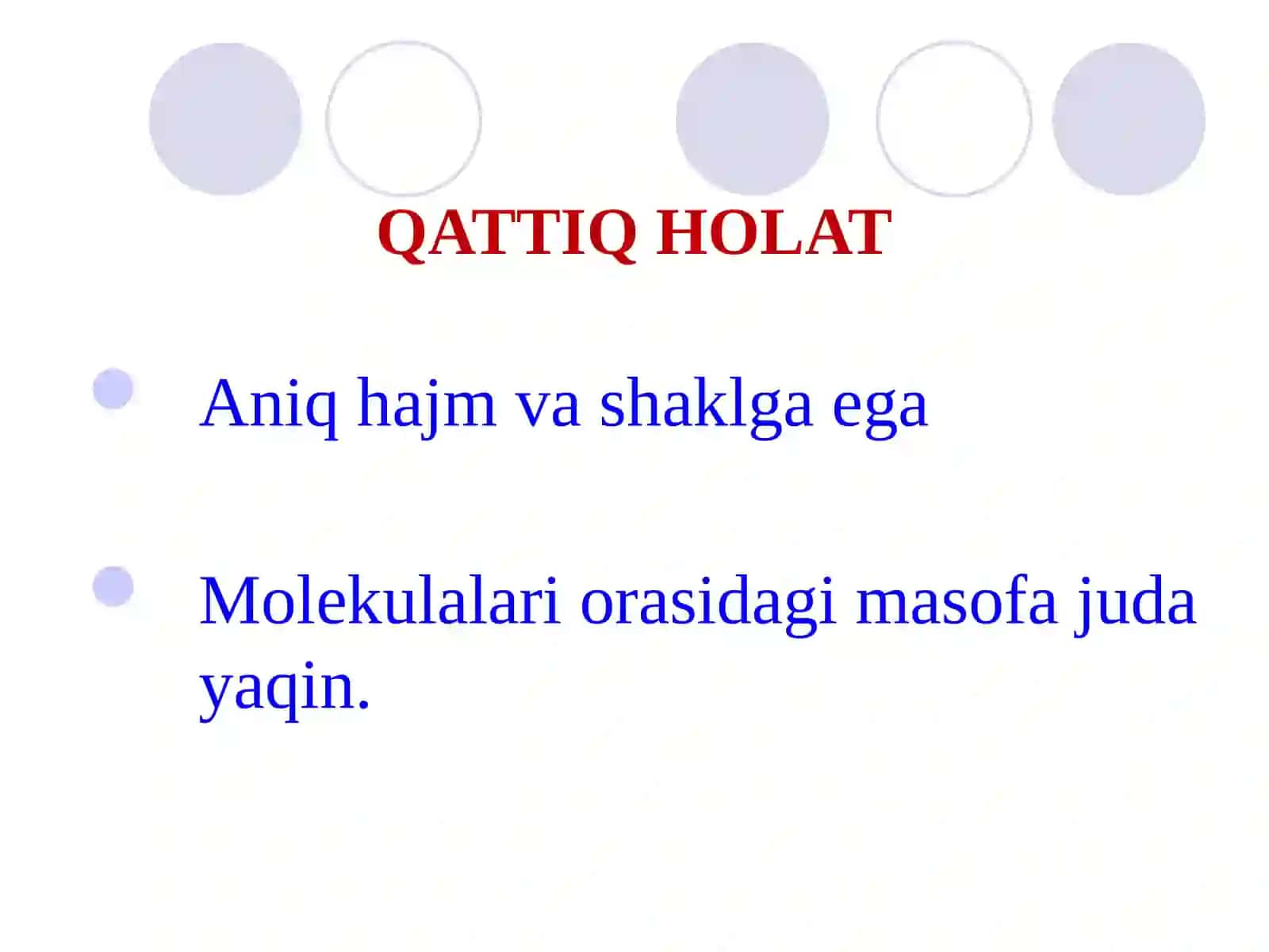 Moddaning   agregat  holati 4