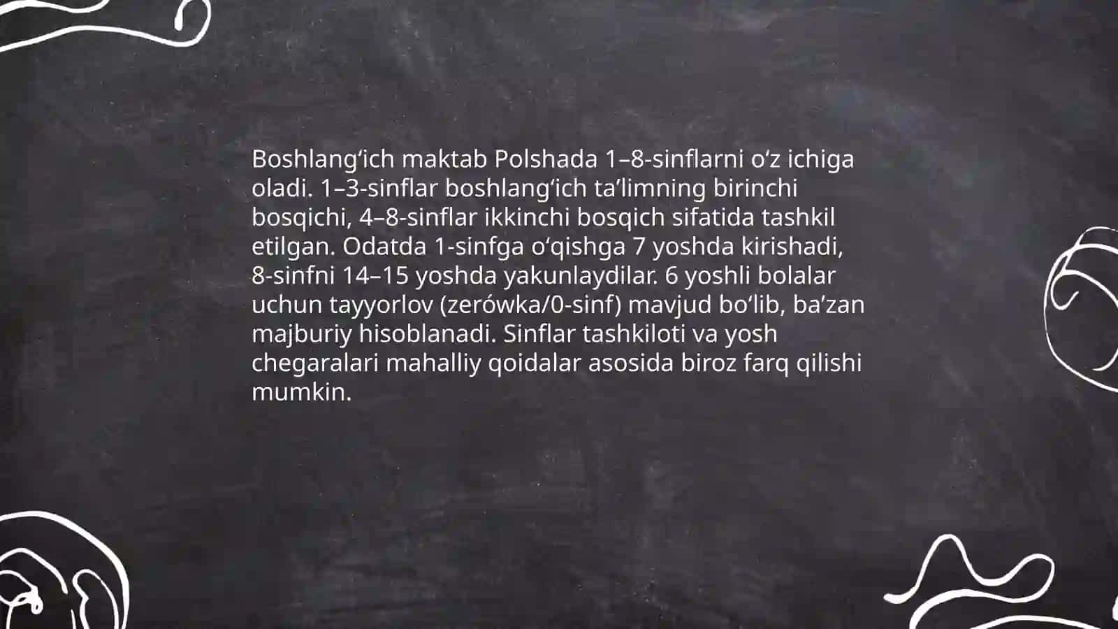 Polshada boshlangʻich taʼlim tizimi 4