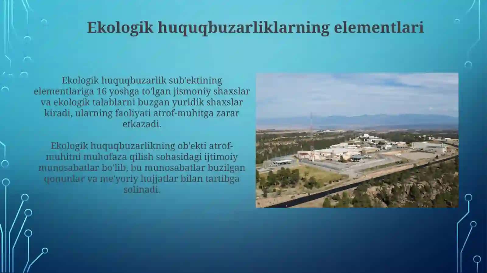 Ekologiya huquqi-Ekologik huquqbuzarlik tushunchasi 4