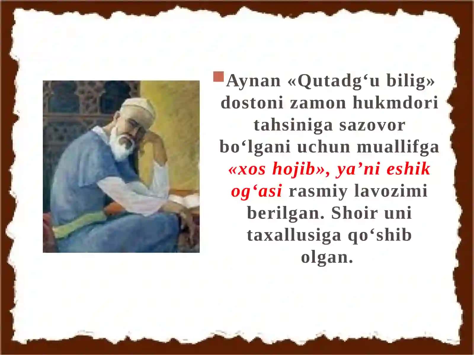 Yusuf Xos Hojib 4