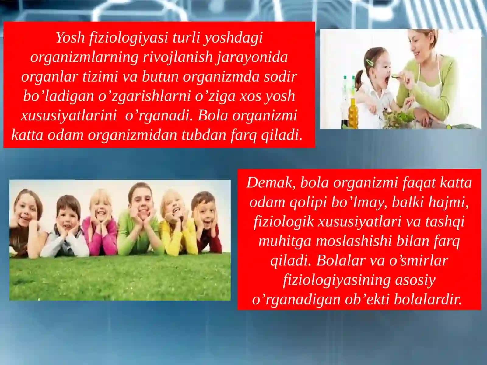 Yosh fiziologiya va gigienasi fanining vazifasi 4