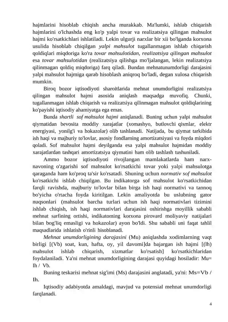 MEHNAT SAMARADORLIGI VA UNING OMILLARI 4