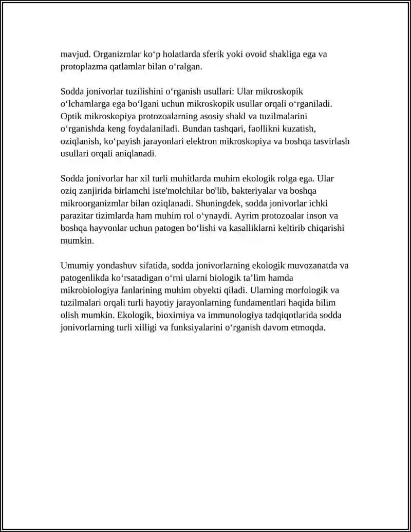 SODDA JONIVORLAR 4