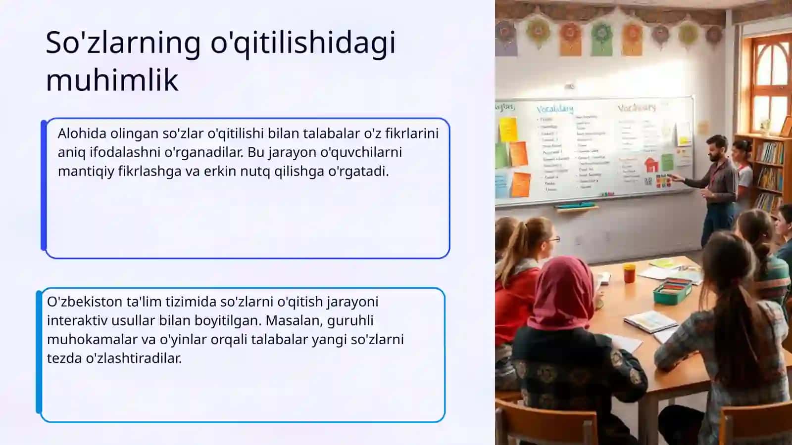 Ona tili darsliklarida alohida so'zlarning o'qitilishi 4