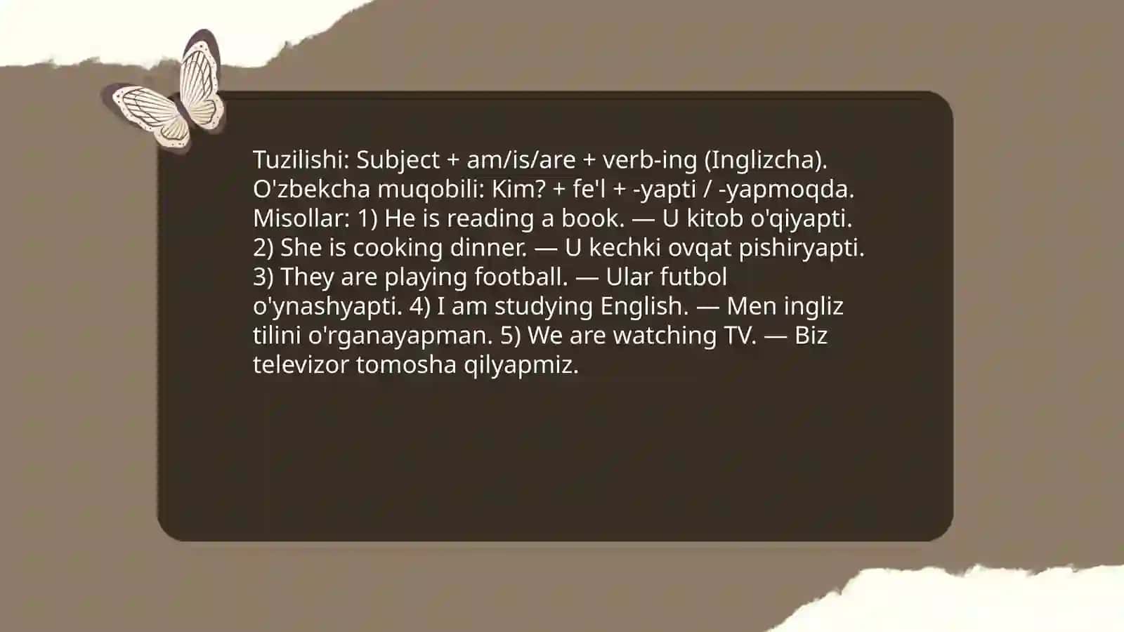 Present Continouns 4