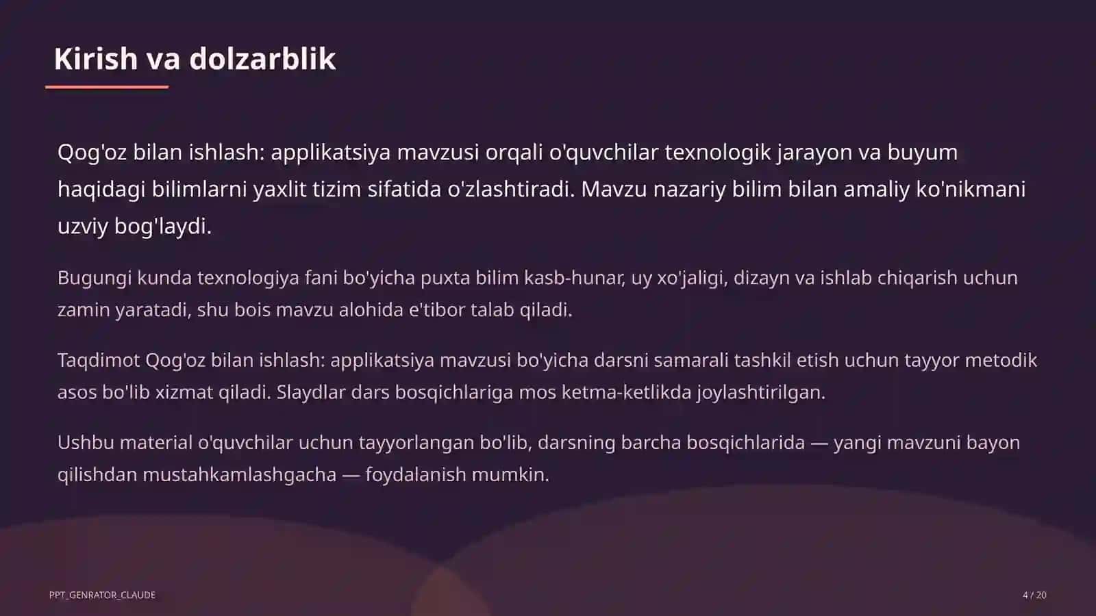 Qog'oz bilan ishlash: applikatsiya (1-sinf) 4