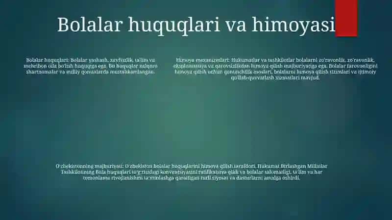 OʻZbekistonda Bolalarga Qaratilgan Ijtimoiy Siyosiy 4