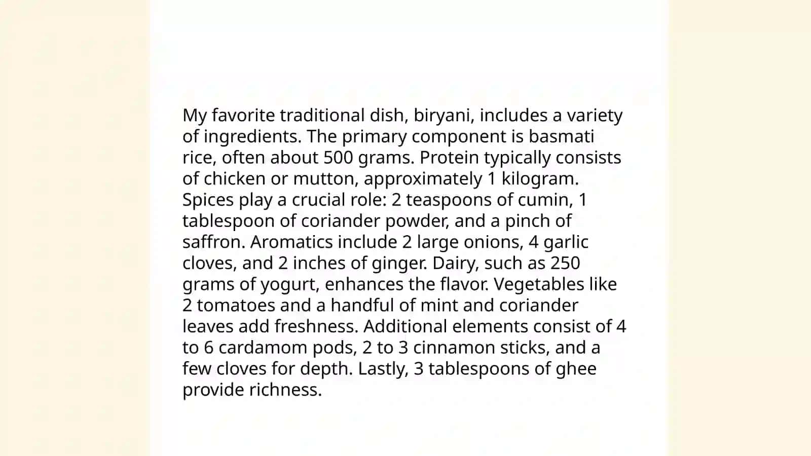My Favourite Traditional Dish 4
