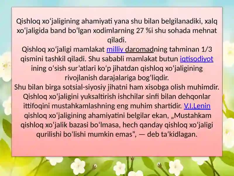 Qishloqxoʻjaligi 4