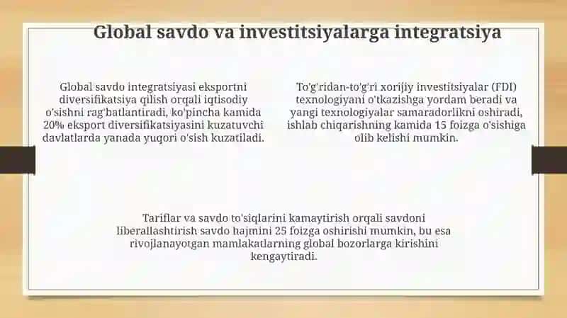 Rivojlanayotgan mamlakatlari iqtisodiyoti 4
