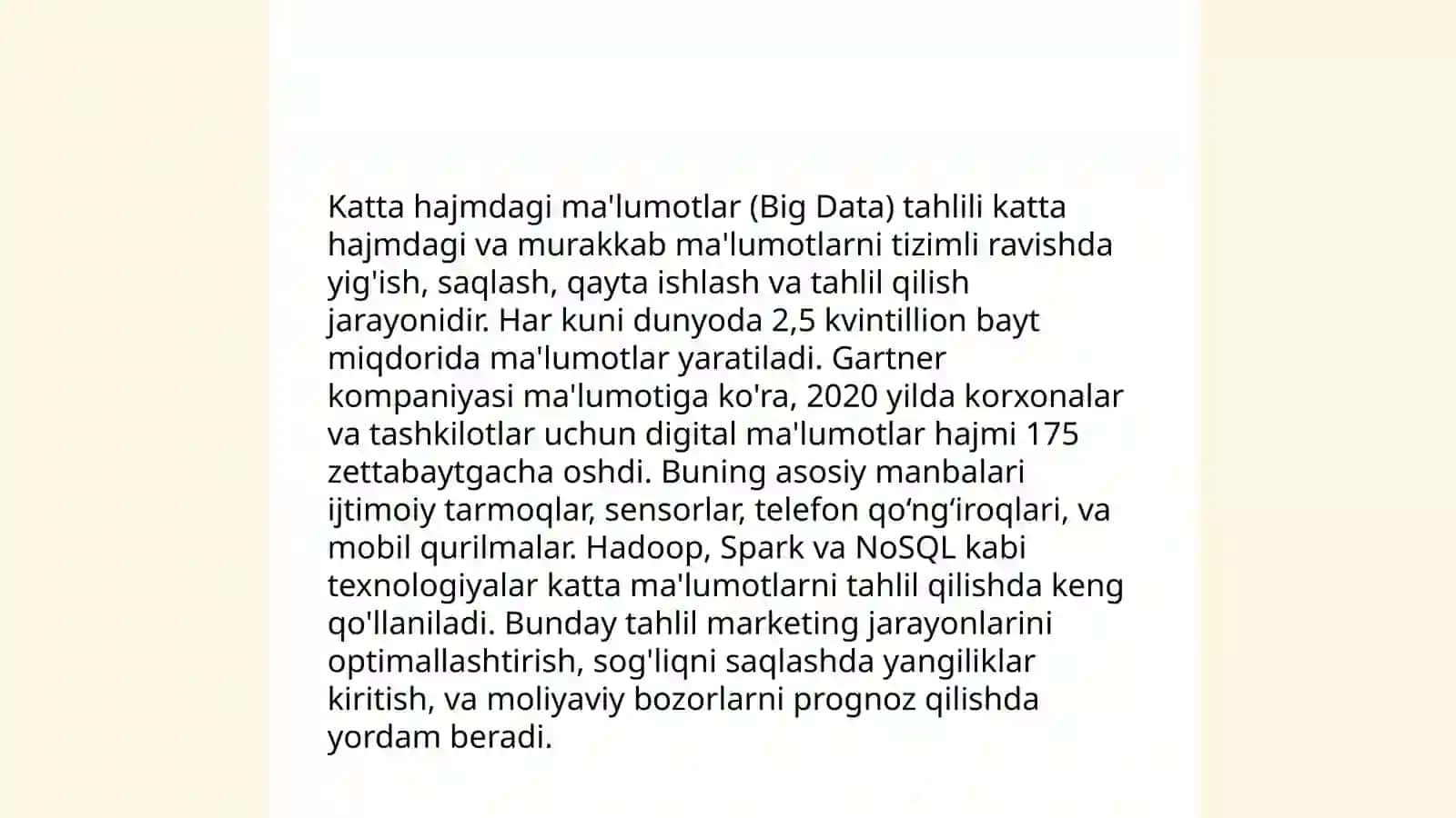 Sun'iy intellekt va ma'lumotlar tahlili 4