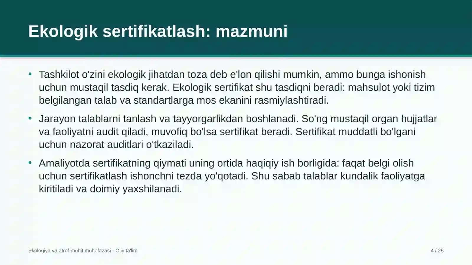 Dezinfeksiya xizmatlarida ekologik sertifikatlash 4