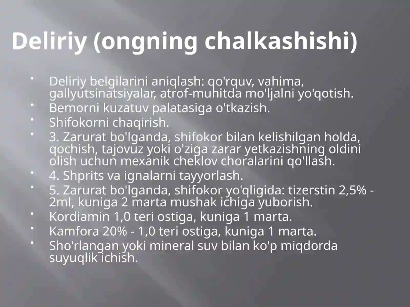Psixiatriyada shoshilinch holatlar va shifokorgacha yordam 4