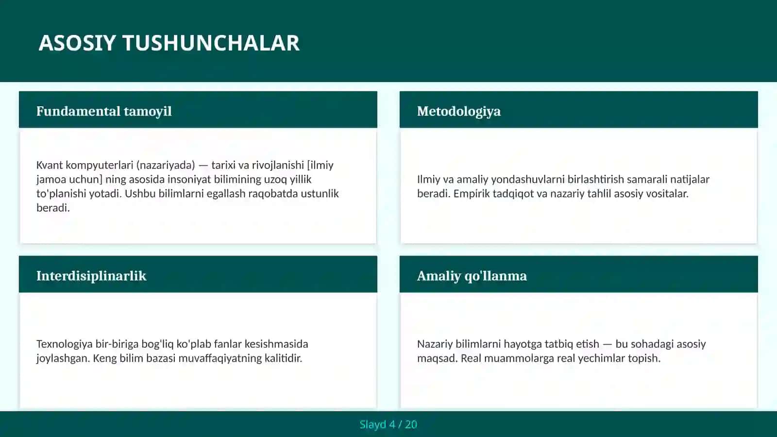 Kvant kompyuterlari (nazariyada) — tarixi va rivojlanishi [ilmiy jamoa uchun] 4