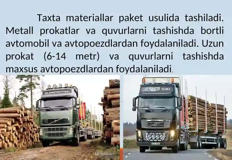 Sanoat korxonalari yuklarini tashish 4