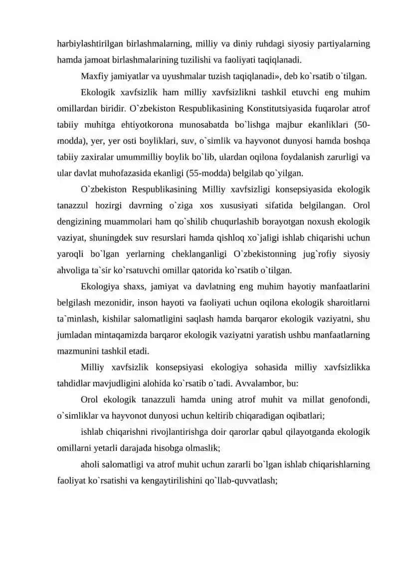 MAMLAKATIMIZ XAVFSIZLIGI VA BARQARORLIGINI TAʼMINLASH 4