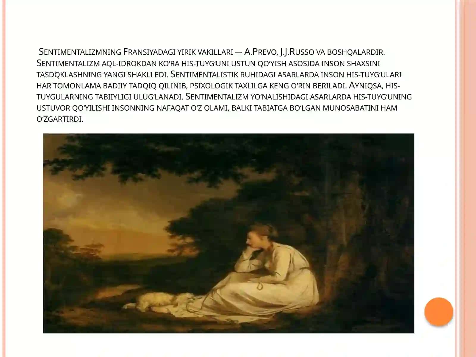 Sentimentalizm adabiyoti 4
