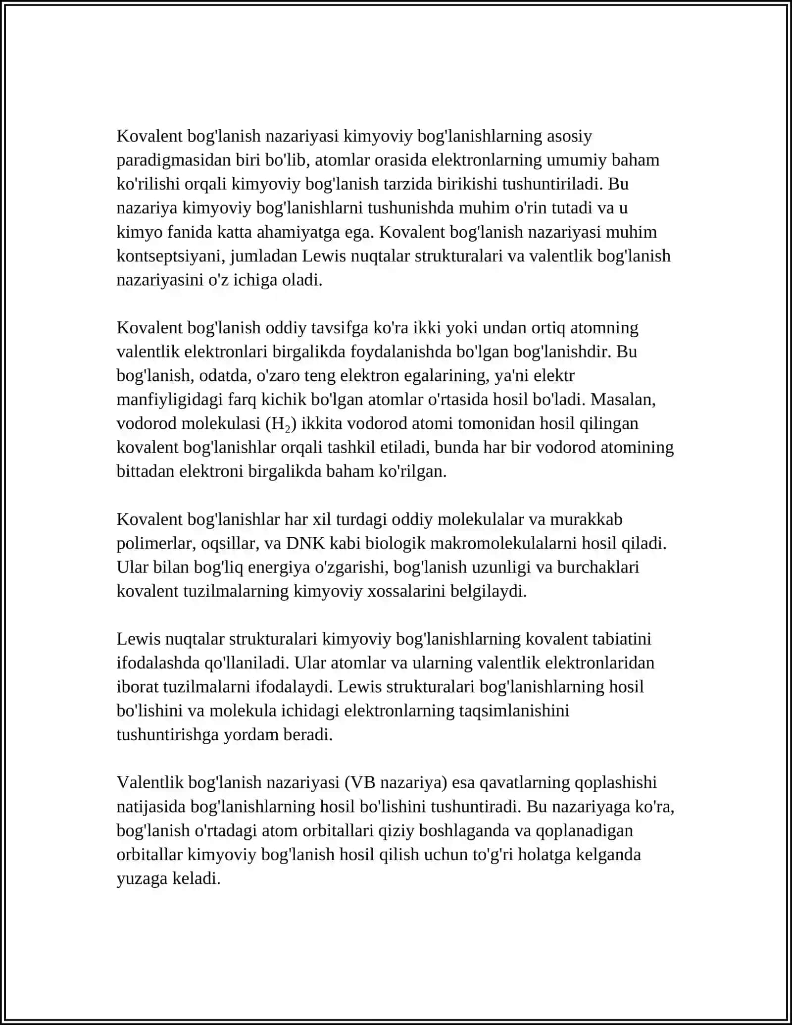 ORGANIK BIRIKMALARNING KIMYOVIY TUZILISH NAZARYASI 4