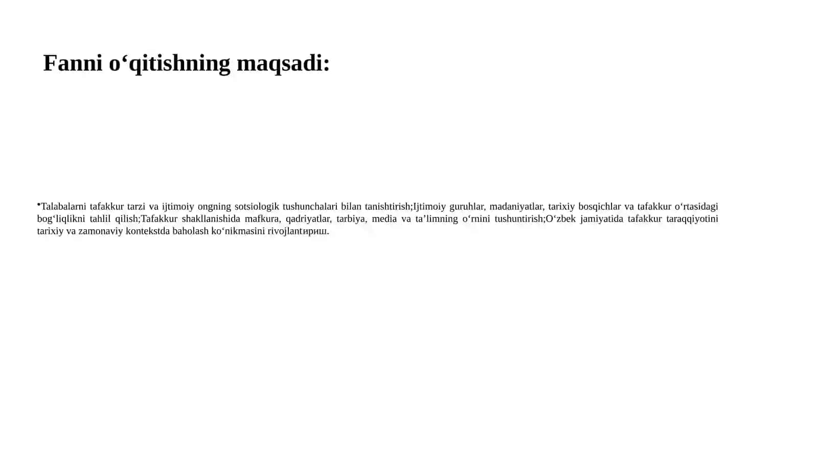 Tafakkur tarzi sotsiologiyasi 4