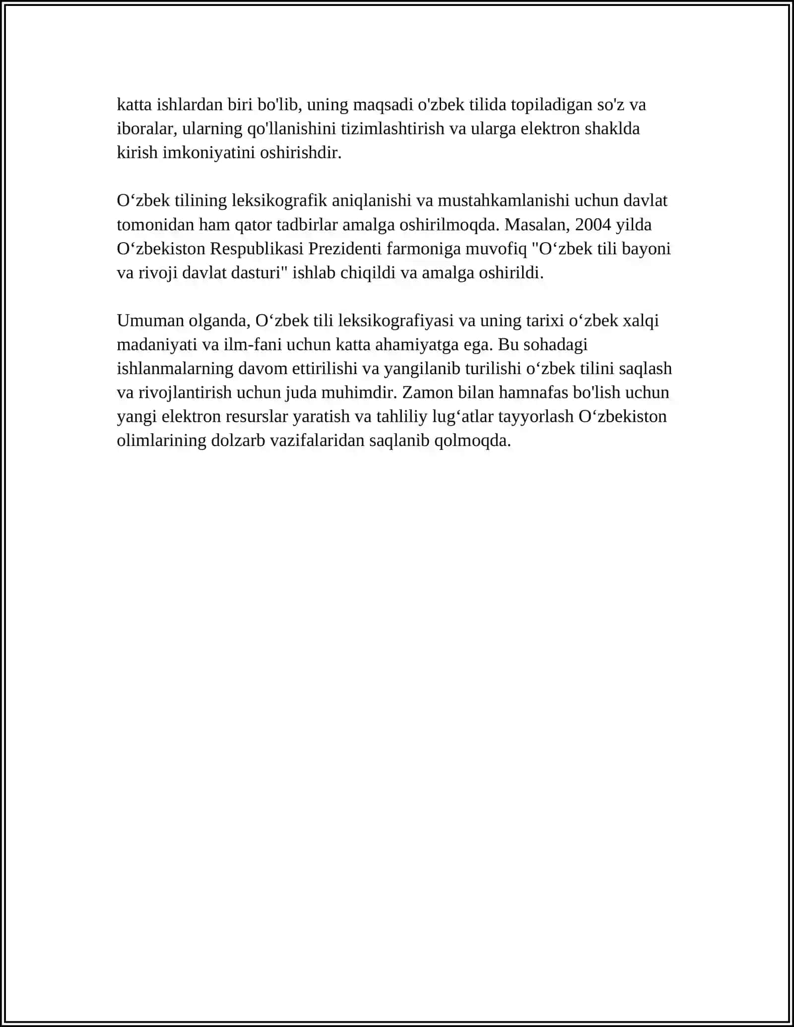 Oʻzbek Tili Leksikografiyasi va uning Rivojlanishi Haqida 4