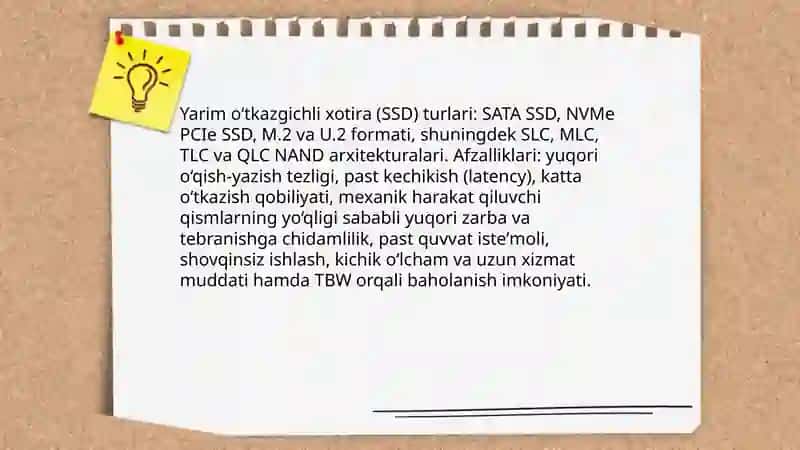 Tashqi xotira qurilmalari. Axborotlarni kiritish - chiqarish 4