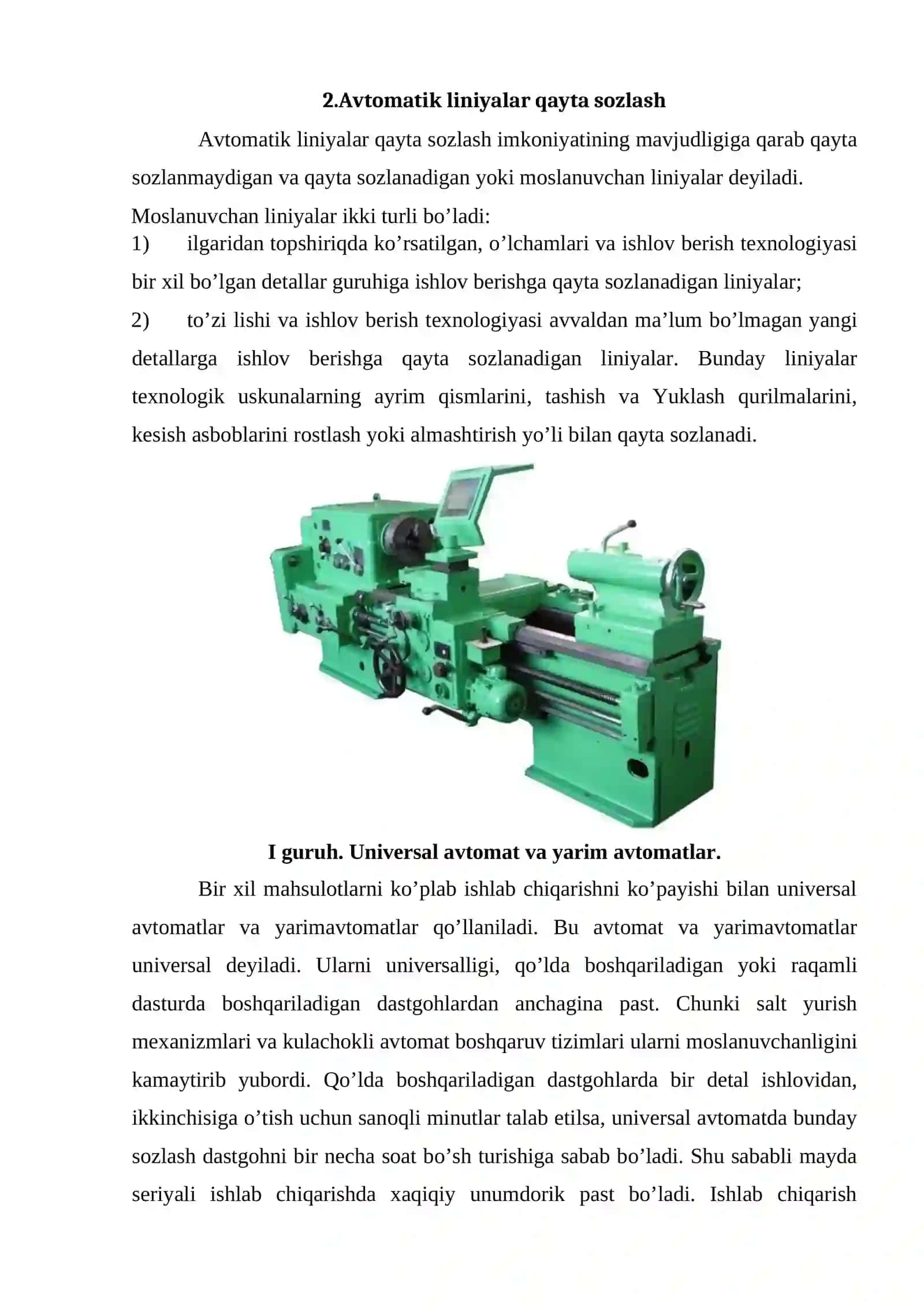 Avtomat liniyalari va ularning turlari 4