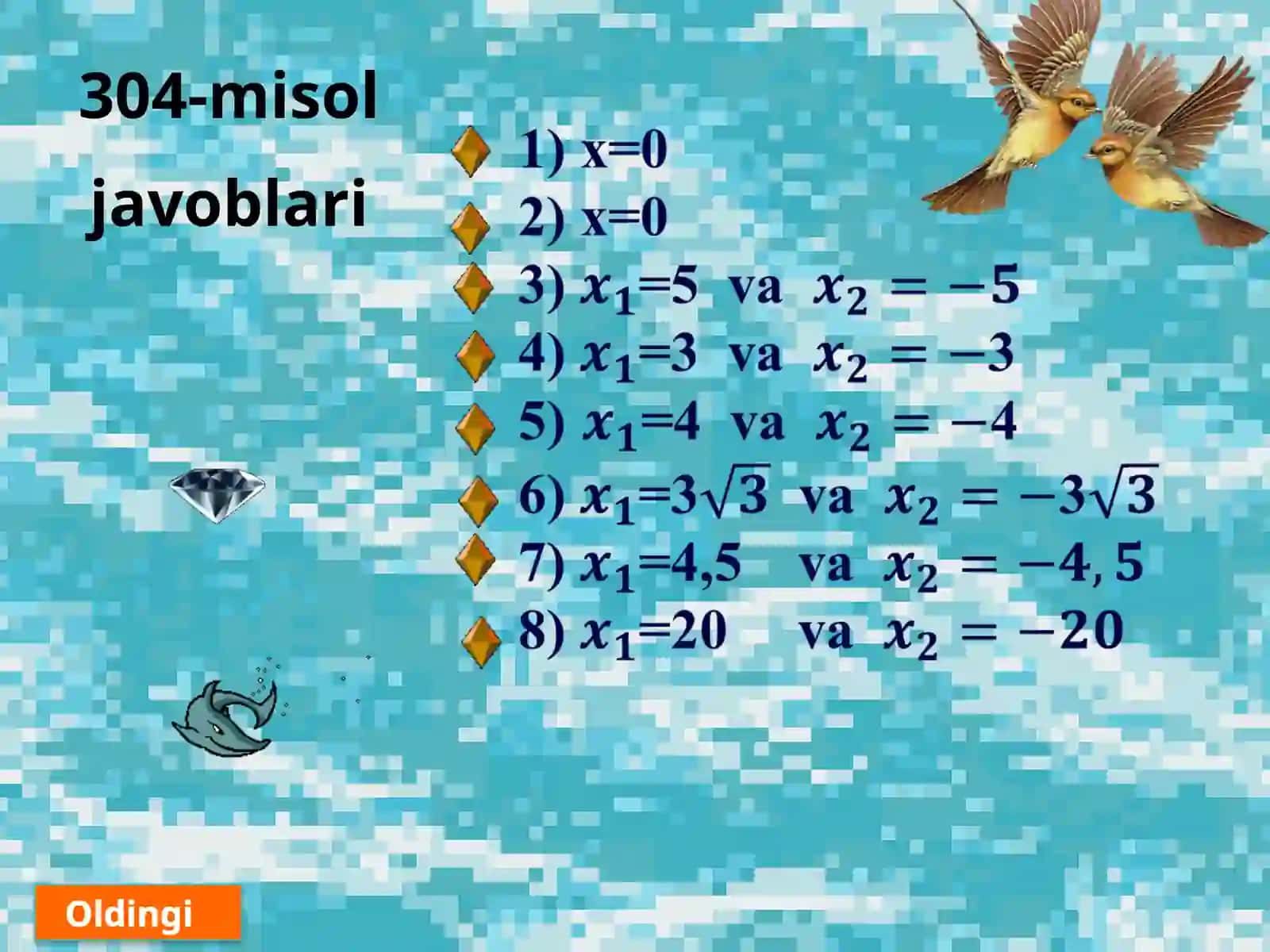 Chalak kvadratlar 4