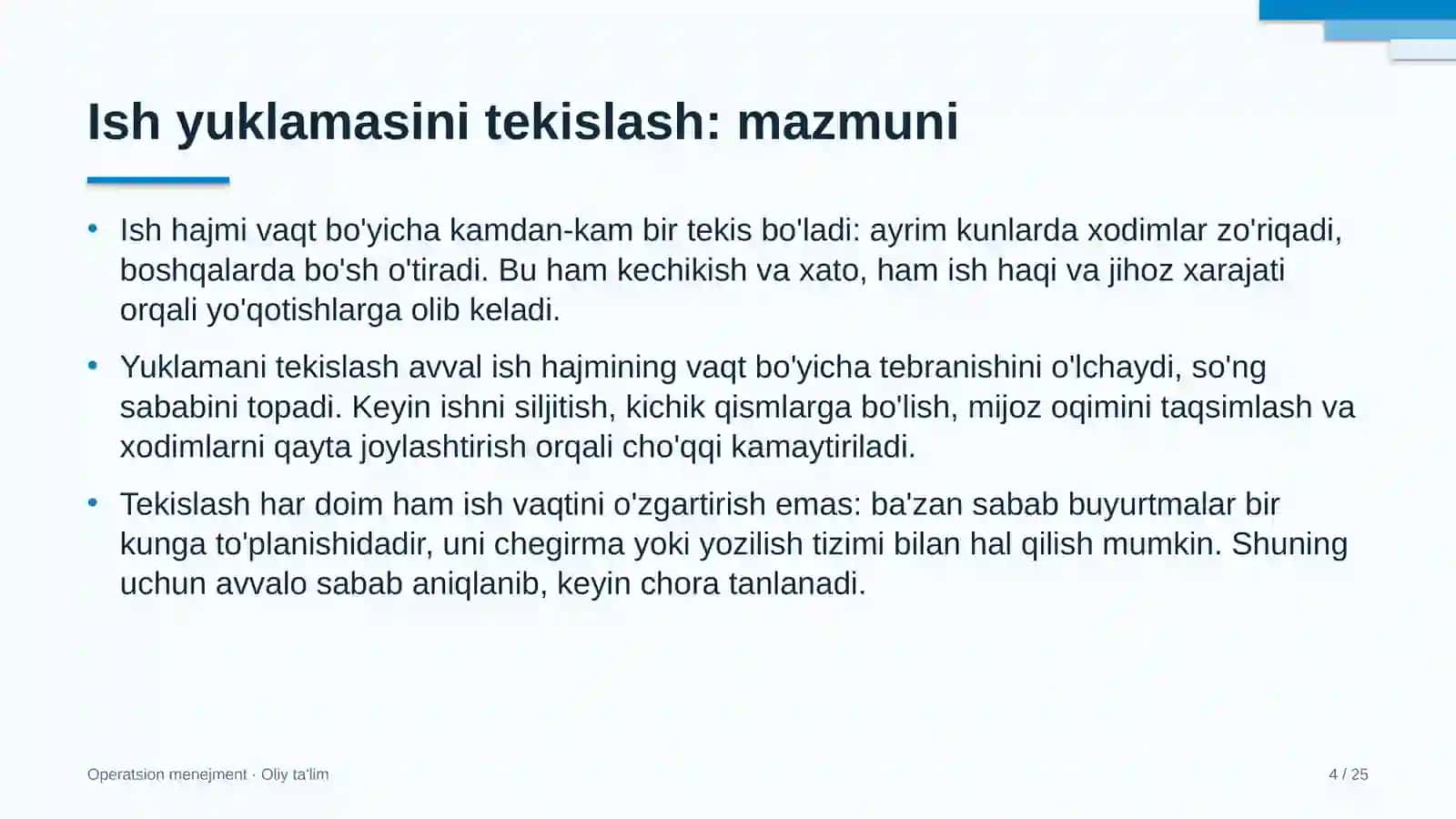 eksport faoliyatida ish yuklamasini tekislash 4395 4