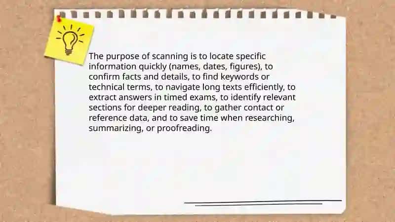 Scanning skills 4