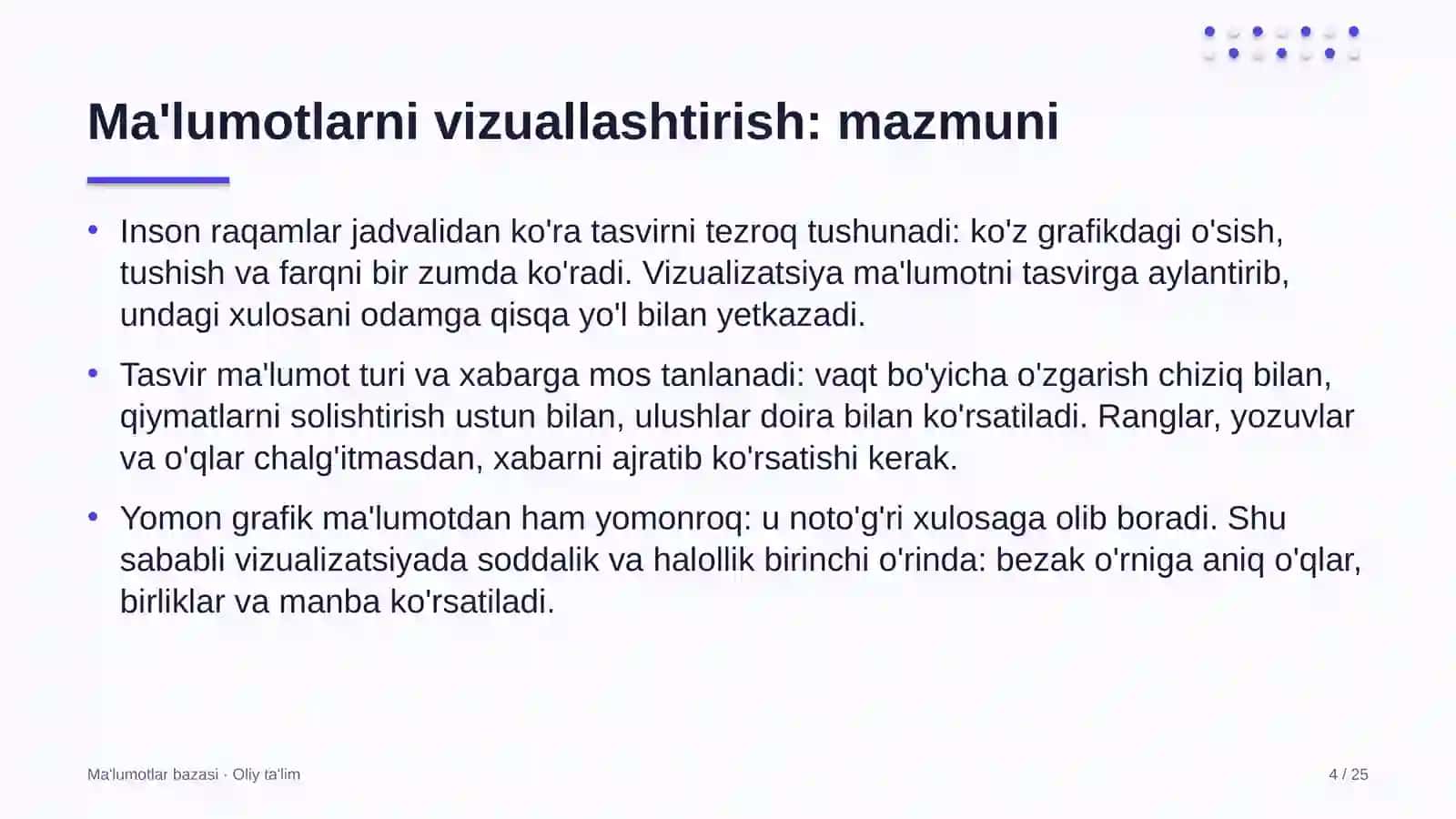 Kompyuter servis markazlarida ma'lumotlarni vizuallashtirish 4