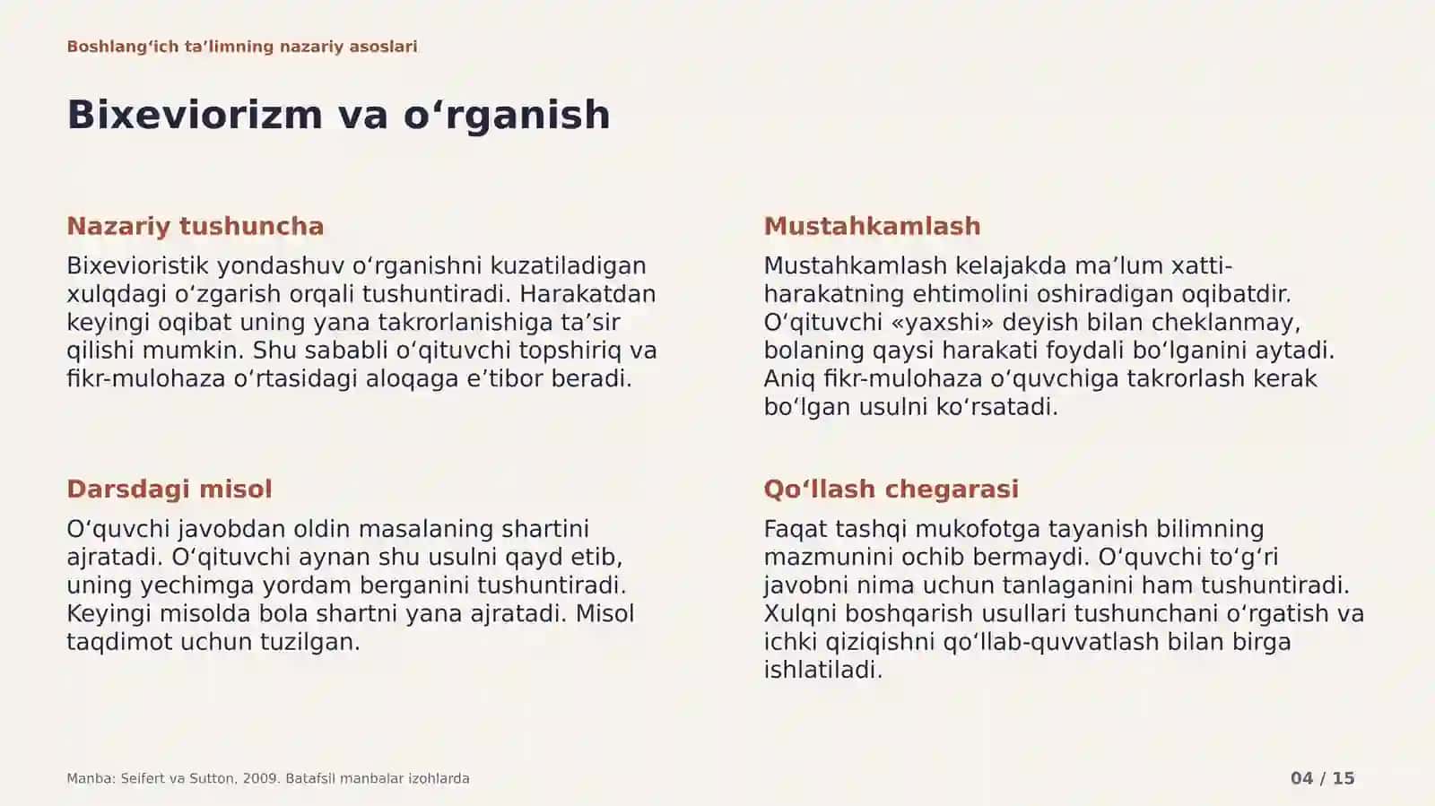 Boshlang‘ich ta’limning nazariy asoslari 4